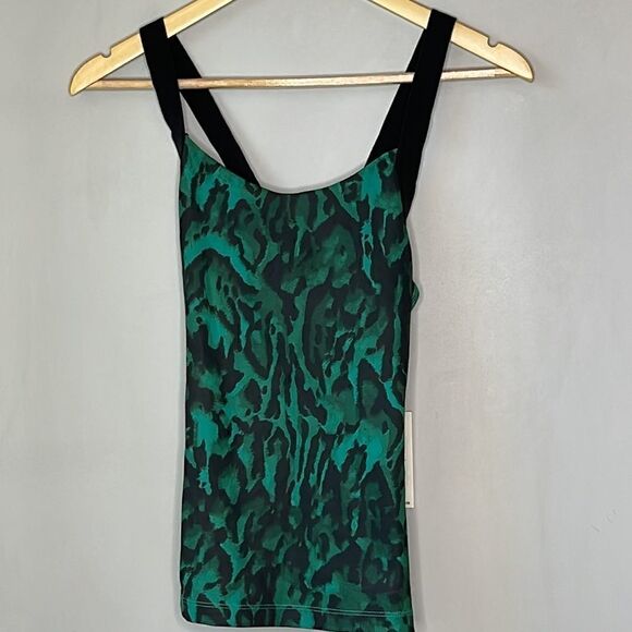 NWT Pam & Gela Tank Green Ocelot - Picture 5 of 9